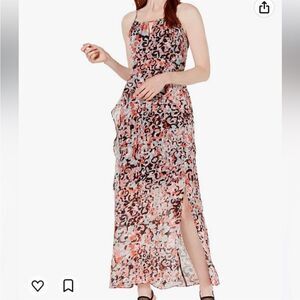 Bar III Printed Ruffled Maxi Dress